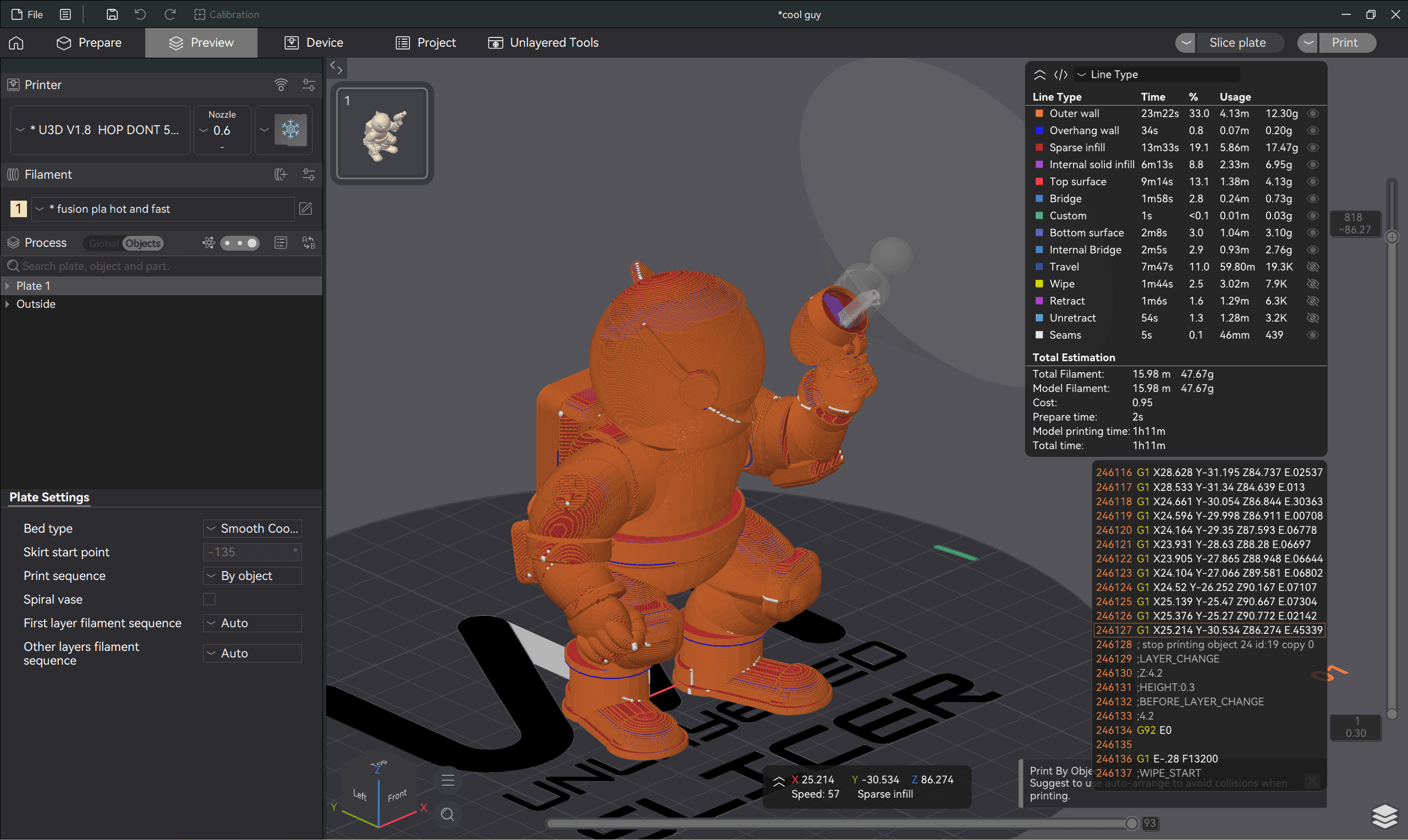 Unlayered Slicer, an OrcaSlicer-based 3D printer slicer